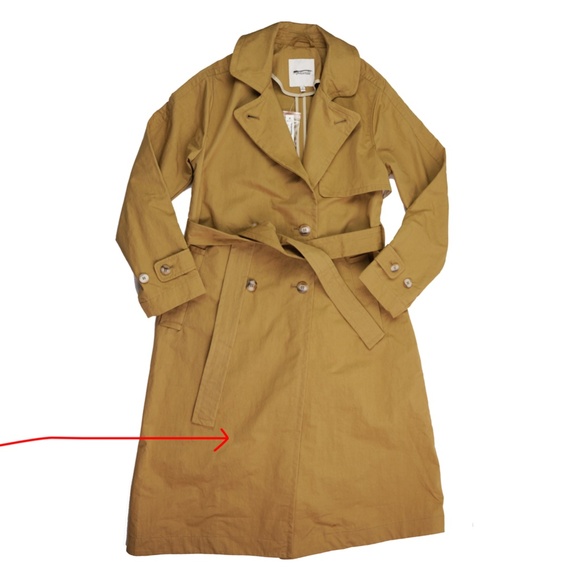 MADEWELL Size XS The Signature Trench Coat in Dark Khaki $218 NM514 - Picture 5 of 9